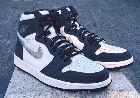 air jordan 1 navy blue.